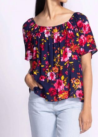 Pink Martini Stacey Top In Blue