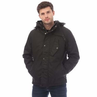 Belstaff Mens Waxed Cotton Router Jacket in Black - Size X-Small