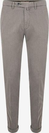 Bsettecento Chinohose aus Baumwolle in Fischgr&auml;tentextur