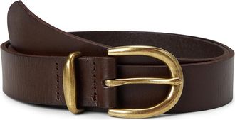 Madewell Classic Leather Womens Belt Womens Belts Cherry Wood : MD