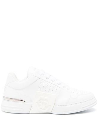 Philipp Plein Sneakers Royal Street con logo goffrato - Bianco