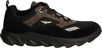 Aeronautica Mesh-Panelled Wandelsneakers - Heren - Sneakers - Zwart - 40 EU - Leer - Schoenen