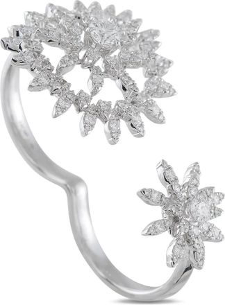 HEARTS ON FIRE Anello Aerial in oro bianco 18 carati con diamanti - Argento