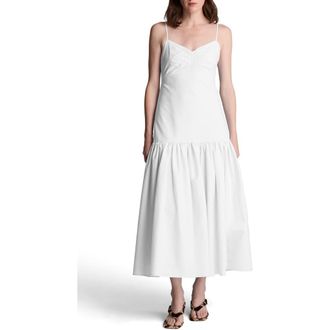 Kenneth Cole Sleeveless Bubble Flounce Maxi Dress in Natural White at Nordstrom, Size 12
