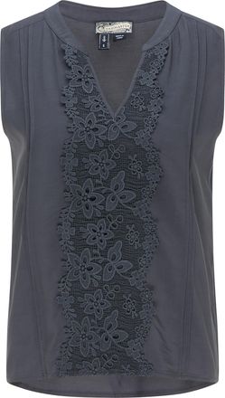 Dreimaster Dreimaster Top Dames Grijs-blauw