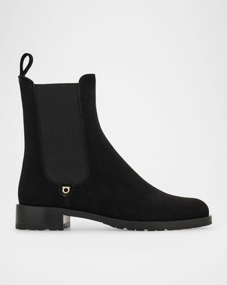 Ferragamo Briuli Suede Chelsea Boots