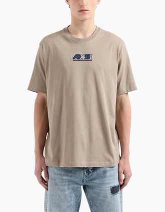 Armani Mens Armani Exchange Mens T-Shirts Milano Tee Summer - Brown - Size: 38