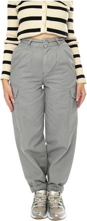 Carhartt Work in Progress Collins Pant - Dames - Straight fit broeken - Grijs - W28 - Katoen - Broeken