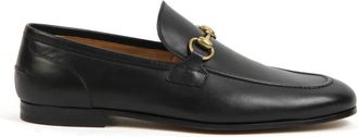 Gucci Jordaan leren loafers - Heren - Loafers - Zwart - 40 1/2 EU - Leer - Schoenen
