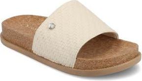 Journee Collection Sheena Slide Sandal in Beige at Nordstrom Rack, Size 11