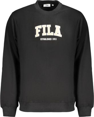 Fila Rifredi Sweatshirt - Heren - Sweatshirts - Zwart - M - Katoen - Hoodies & sweatvesten