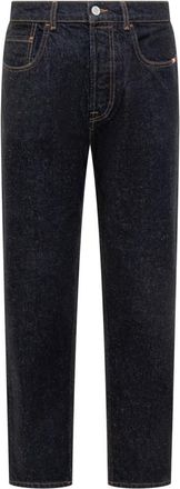 Amish Blue Slim Mid Rise Jeans