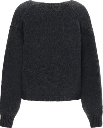 Khaite Womens Cardigan Axel Charcoal Cashmere (capra Hircus) Sweater