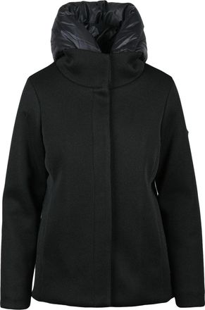 Unity Black Nylon Tricotech Coat