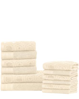 Superior 12Pc Combed Cotton Towel Set
