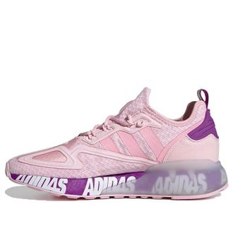 adidas (WMNS) adidas ZX 2K Boost Bold Logo Graphic - Pink Ultra Purple FX7058