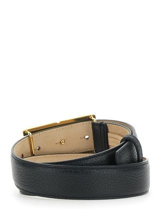 Elisabetta Franchi Womens Belt Ct88s62e2110 Black Leather