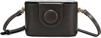 OLD TREND Begonia Genuine Leather Vintage Case Crossbody in Grey at Nordstrom