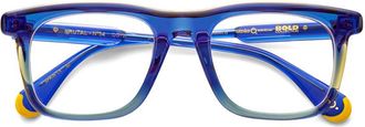 Etnia Barcelona Brutal No.34 Rectangular Gradient Acetate Eyeglasses with Playful Accents