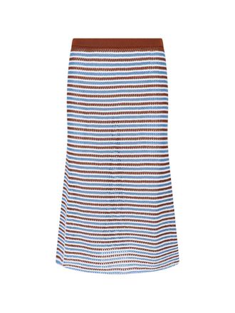 Marni Multicolor Crochet Knit Cotton Skirt