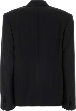 Dries Van Noten Womens Black Wool Blend Bosea Blazer Giacche E Gilet Jacket