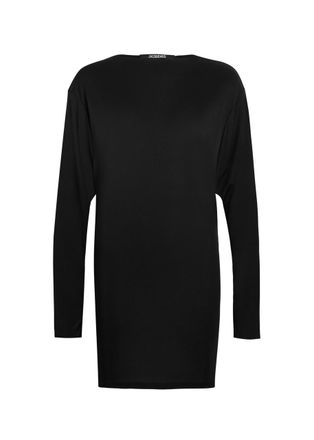 Jacquemus La Robe Mistral Cowl-back Woven Mini Dress - Black - S (UK8-10 / S)