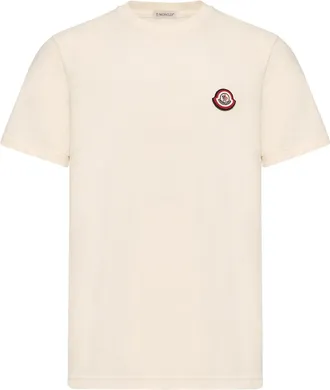 Moncler Moncler Logo Cotton Jersey T-shirt, Men, White, Size: 3xl