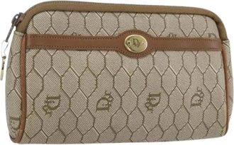Dior Pre-owned Clutches, female, Beige, Size: ONE SIZE Pre-owned Pouch