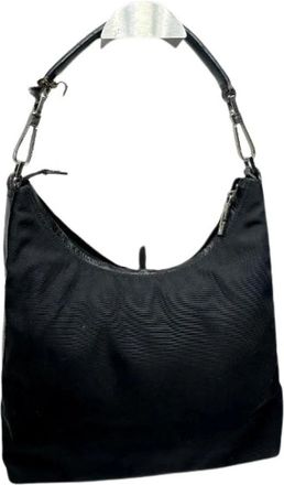 Gucci Pre-owned Leren Schoudertas - Dames - Vintage Schoudertas - Zwart - ONE Size - Leer - Vintage