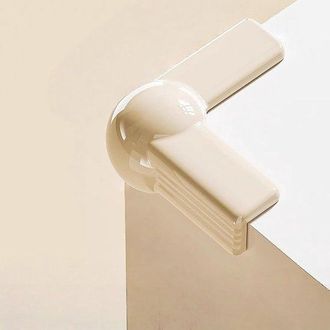 OEM Protectores De Esquinas Para Muebles, 16 Protectores De Esquinas De Silicona Multicolor Para Chimenea, Escaleras Y Mesa (l-crema, 16 Piezas)