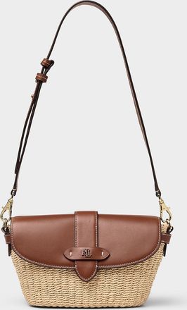 Lauren Ralph Lauren Womens Lynden basketweave small shoulder bag