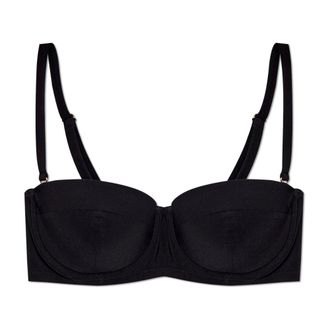 Dolce & Gabbana Bikinis, female, Black, Size: S Balconette Bikini Top