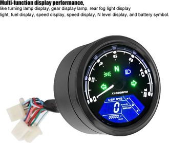 OEM Adecuado Para Motocicletas Con Veloc&iacute;metro Y Od&oacute;metro Lcd Digital, Resistente Al Agua Y A Los Golpes, 12 V