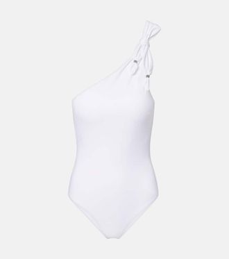 Brunello Cucinelli Monili one-shoulder swimsuit