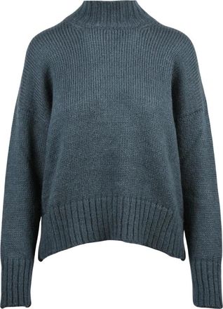 Alpha Studio Maglione a lupetto - Dames - Coltruien - Blauw - S - Wol - Truien & Vesten