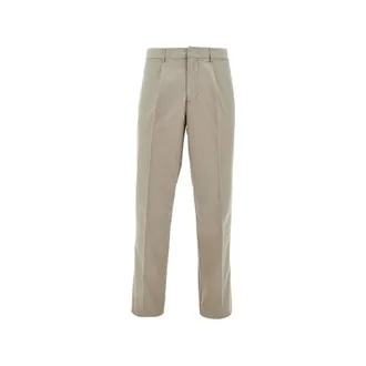 Emporio Armani Chinos, male, Beige, Size: 2XL Pleated Trousers