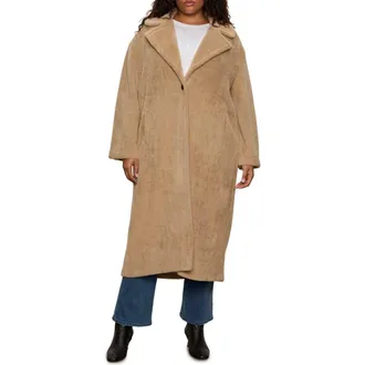 Sanctuary Live In Faux Fur Coat in Warm Camel Beige at Nordstrom Rack, Size 1X