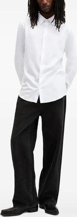 AllSaints Camicia a maniche lunghe con ricamo - Bianco