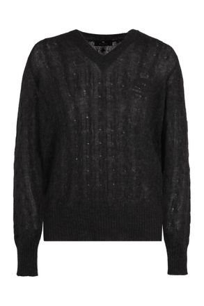 Etro Black V Neck Sweater