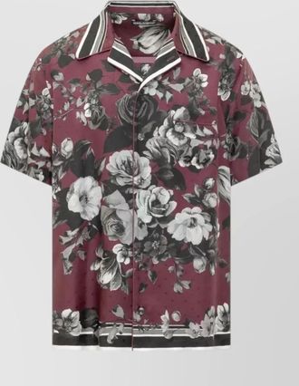 Dolce & Gabbana silk floral-print shirt