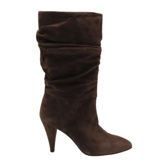 Gianmarco F. Silistra Enkellaars - Dames - Schoenen - Bruin - Maat: 38 EU