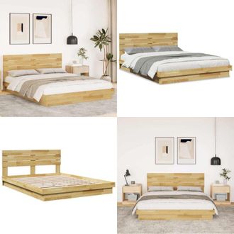 vidaXL Struttura Letto con Testiera Senza Materasso 150x200 cm - Struttura letto - Letto basso