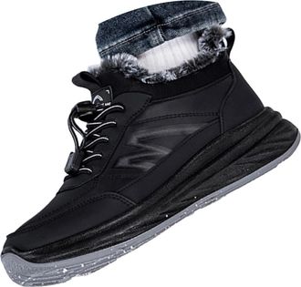 Generic Mens Thermal Insulated Winter Walking Sneakers with Arch Support Non Slip Sole for Outdoor Hiking and Casual Daily Wear Lightweight Breathable Athleti