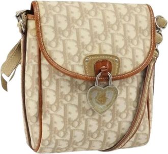 Dior Pre-owned Plastic Schoudertas - Dames - Vintage Schoudertas - Beige - ONE Size - Leer - Vintage