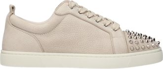 Christian Louboutin Sneakers Louis Junior Heren Leer Beige