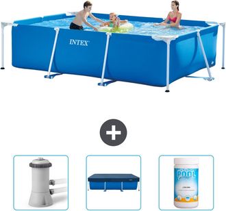 Intex Piscina Con Estructura Rectangular - 300x200x75 Cm - 6-piezas Scb75