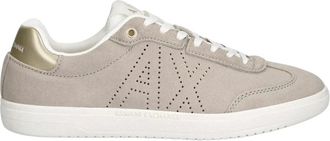 A|X Armani Exchange Su&egrave;de lage sneakers - Dames - Schoenen - Beige - Maat: 40 EU Su&egrave;de