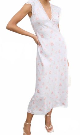 LoveShackFancy Theodore Dress In Skylight Blue