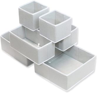 OEM Juego De 6 Cajas De Almacenamiento De Tela A Prueba De Polvo Para Armarios, Tocadores Y Cajones