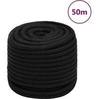 OEM Cuerda De Trabajo Negra, 18 Mm, 50 M, Poli&eacute;ster - Crezuo